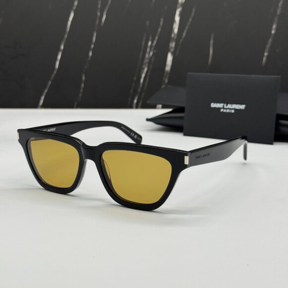 NEW SAINT LAURENT SL462 SULPICE 009 SUNGLASSES BLACK EYEWEAR SL 462 SULPICE 009 - Picture 1 of 12